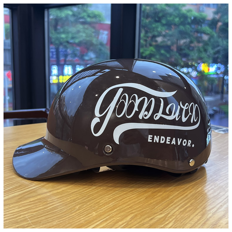 Retro Duckbill Helmet for Electric Vehicles, Motorcycles, and Motorbikes, C-Certified, Sun Protection, Unisex, Trendy, Summer Half Helmet, Safety Helmet