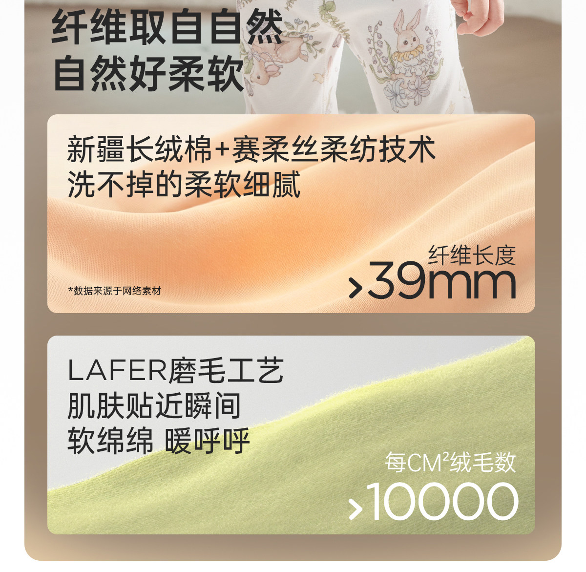 威尔贝鲁儿童内衣套装宝宝纯棉高腰保暖秋衣秋裤婴儿睡衣男童女童 — 39