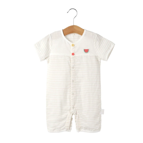 Детское марлевое боди для раннего возраста, короткий рукав