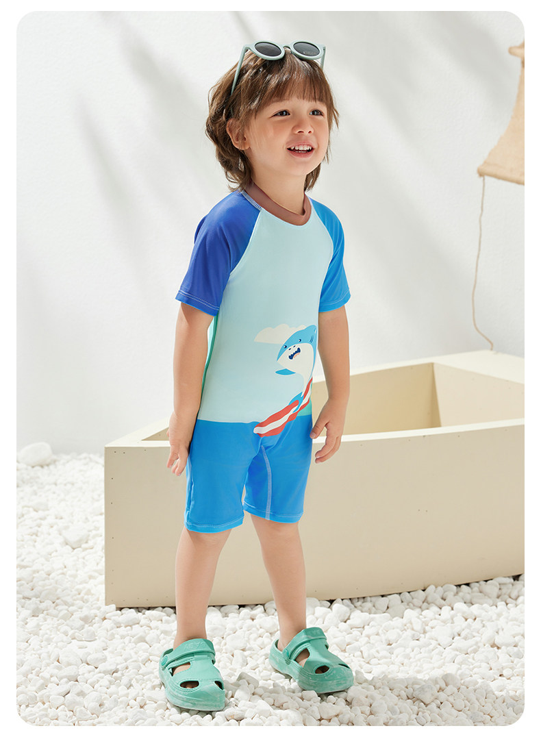 Wilberu Girls' Swimwear Two-Piece Children's Girls' and Boys' Summer Sun Protection Class a One-Piece Swimsuit for 3-Year-Olds — 77