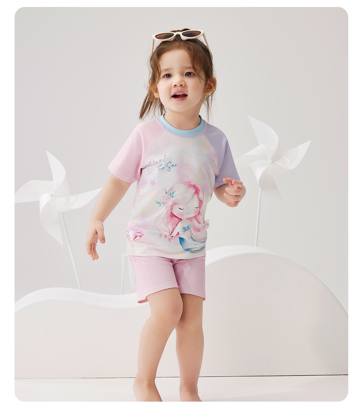 Wilberu Girls' Swimwear Two-Piece Children's Girls' and Boys' Summer Sun Protection Class a One-Piece Swimsuit for 3-Year-Olds — 27
