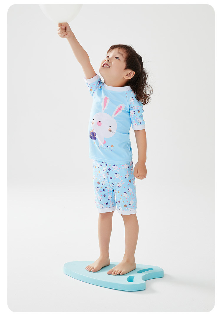 Wilberu Girls' Swimwear Two-Piece Children's Girls' and Boys' Summer Sun Protection Class a One-Piece Swimsuit for 3-Year-Olds — 86
