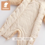 Детское демисезонное боди, термобелье, коралловый детский стеганый комбинезон для мальчиков, увеличенная толщина