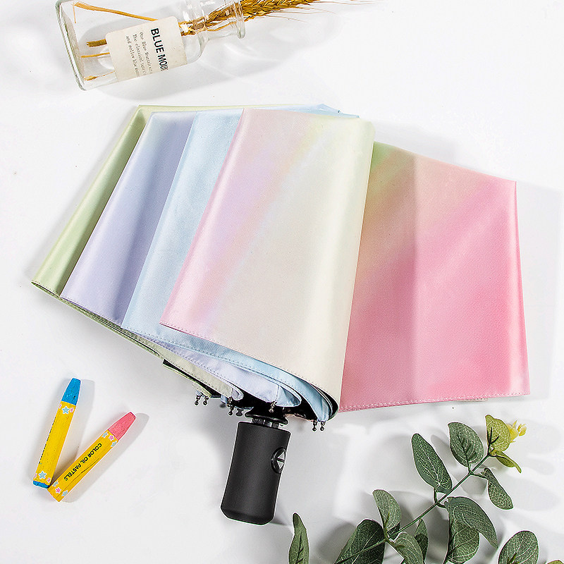 Japanese automatic umbrella women's sunny and rainy dual-use folding sunshade sunshade sunscreen anti-UV thickening boys