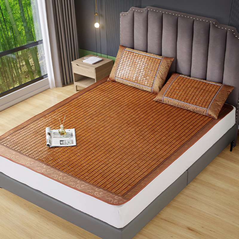 Summer mahjong sandmat bamboo mat Folding Fold Home Mattress 1 5 m 1 8 m Single double bed student Dormitory Mat