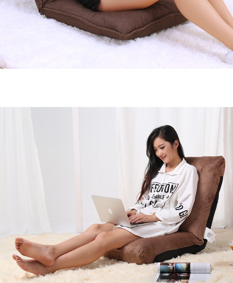 Hai Baili Thêm đệm lớn lười biếng sofa giường gấp máy tính ban công ăn trưa nghỉ sofa sofa giường - Ghế sô pha sô pha