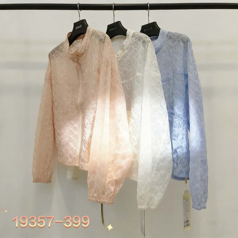 Jinyinqi 19357 Large Size Summer Lightweight Sun Protection Clothing for Fat Girls, Stylish and Versatile Sun Protection Clothing