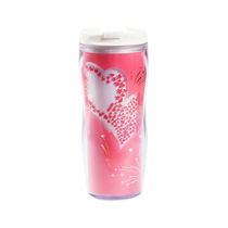 Not Taiwan Starbucks 12oz heart and heart