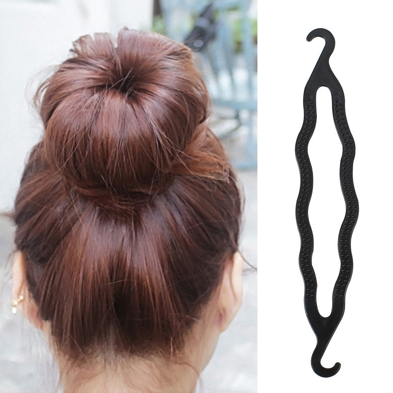 Korean Version Double Hook Hair Clip 100 Change Hairstyle Plastic Disc Hair Machine Pill Head Flower Buds Magic Electric Roll Stick Ornament Female Hair Clip