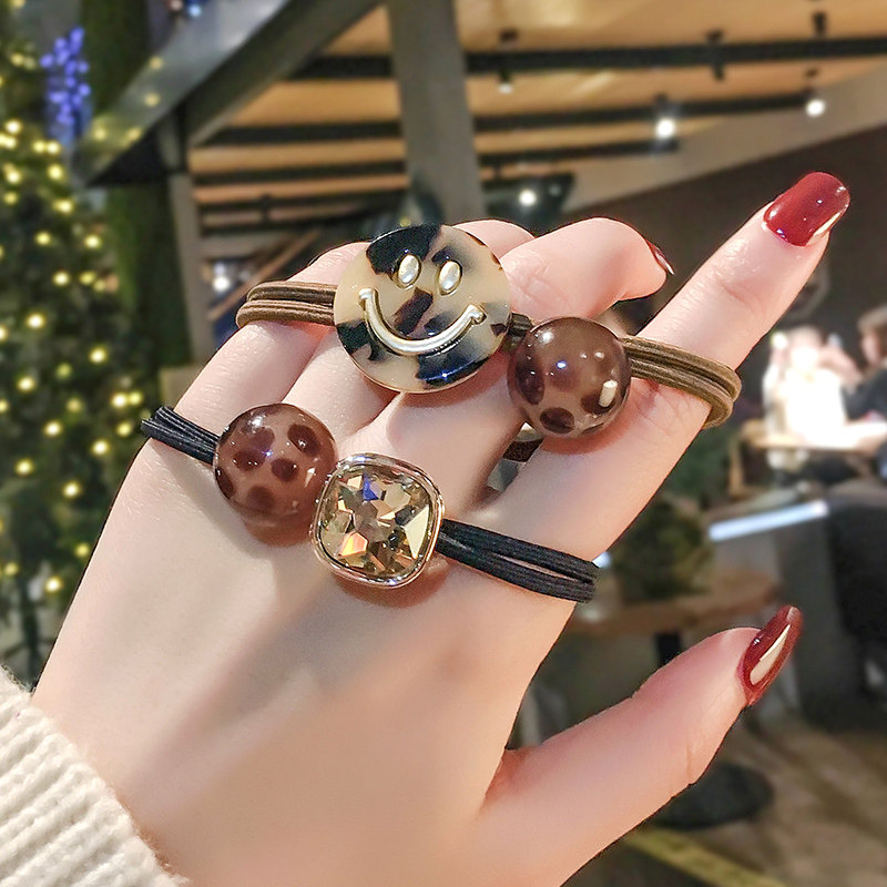 South Korean minimalist net red zal hair east gate hair ring hair ring women's Korean version bursting with fashion rubber band hair rope headwear