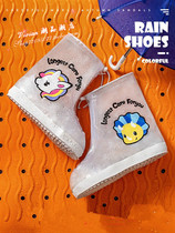 Hong Kong Water Shoes Boy Rain Shoes On Rainy Days God Instrumental Kids Anti Slip Cover Shoes Girl Transparent Silicone Waterproof Shoes