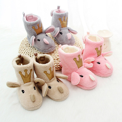 加厚软底防滑1-3岁宝宝高帮学步鞋