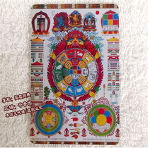 Buddha card Tibetan secret Nine Palaces Bagua body protection card Tibetan portable small Thangka