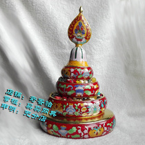 Large medium and small 3 sizes (no tray) Cloisonne manza (red) Cloisonne pure copper eight auspicious man tea