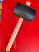 (Wearing heart Black) rubber hammer wooden handle oak hammer black leather hammer rubber hammer floor tiles special factory direct supply