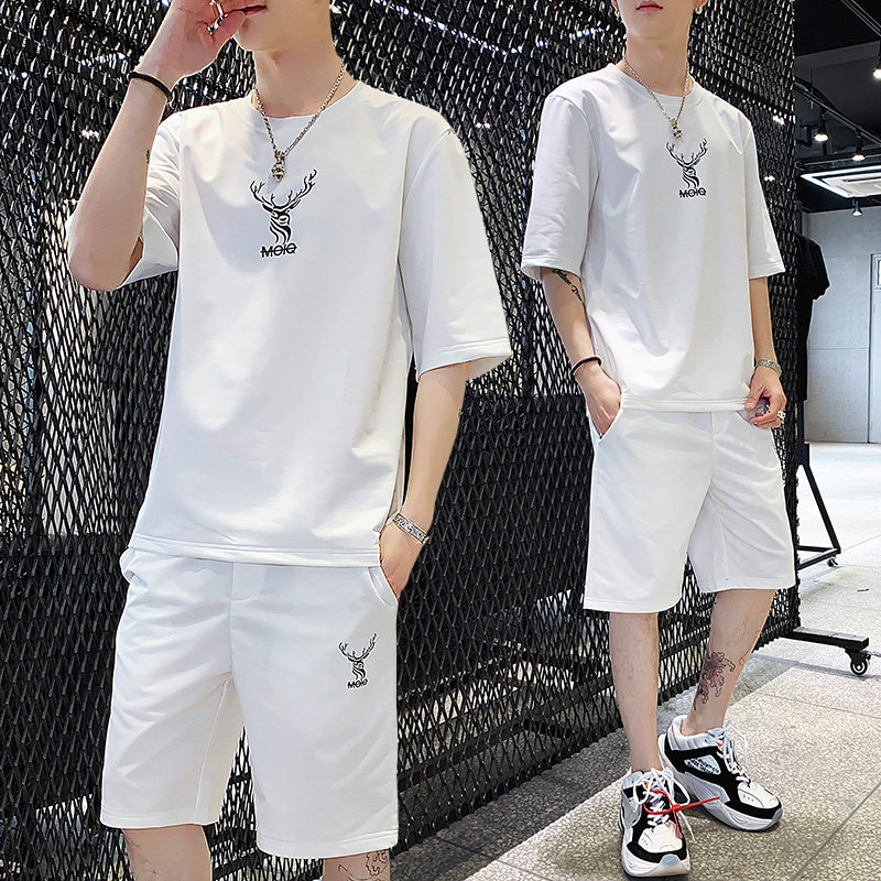 ROJARDEN 路杰顿 夏季 男式休闲短袖T恤短裤套装 天猫优惠券折后￥99包邮（￥299-200）多色可选