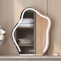 Baizhi Dynasty Dressing Table Cosmetic Mirror with Light Internet Celebrity Mirror Home Smart LED Light Irregular Cloud Mirror