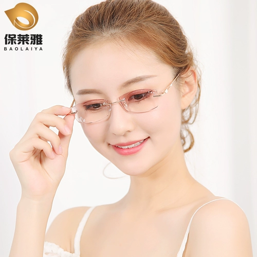 Модные молодые безрамные очки для чтения смола женщина элегантные бокалы с брендом высококачественных брендов.