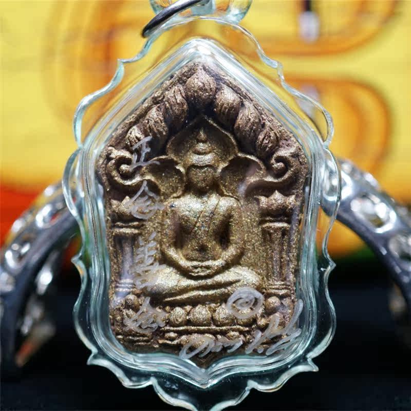 大鲤鱼阿赞康贤2558 金面坤平手写符包邮督造100尊