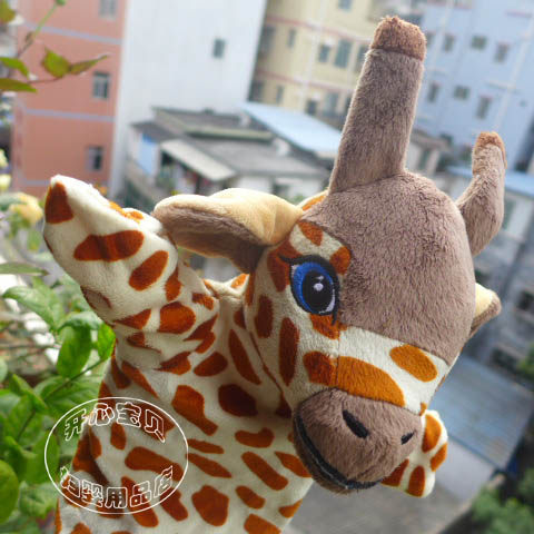 American Original Monds African Giraffe Hand Puppet Toys Children Early Education Game Cognitive Story Props Hand Puppet