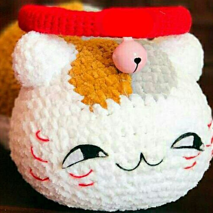 Cat teacher doll hook needle decomposed wool knitting tutorial Non - finished product Video