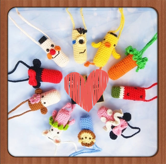 Nine Lipstick Pockets Crochet Tutorial Not a finished product No video