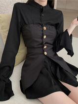 Fashion net red temperament outfit 2021 new design sense of age reduction goddess Fan Hyuna wind dress female net red