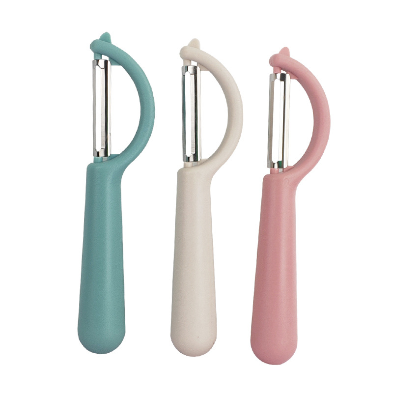 Etuos Home Kitchen Hotel Peeler Multifunction Sharpened Fruit Gouging Leather Knife Three-in-one Stainless Steel Scrapper-Taobao