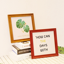 New product width 3cm European solid wood Square 8 12 16 20 24 inch calligraphy cross stitch framed painting frame