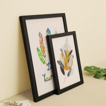 Boutique solid wood photo frame hanging wall 16 inch 14 18 20 24 inch puzzle poster framed 4 open 8KA3 frame