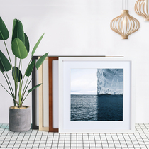 Square solid wood Photo Frame 7 inch 8 14 16 12 10 20 24 inch Chinese painting rice paper mounted cross stitch frame