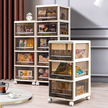 Household storage box cabinet transparent box snack toy cabinet drawer plastic finishing box multi-layer storage locker artifact