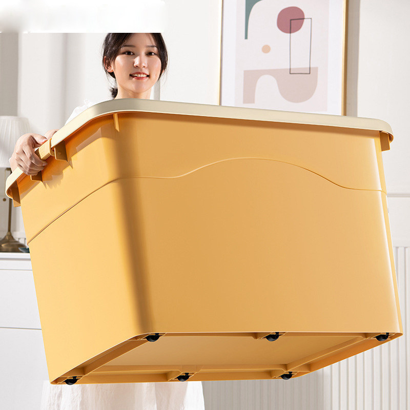 Thickened king size storage box Household clearance box Plastic clothes storage box Storage box Clothing finishing box