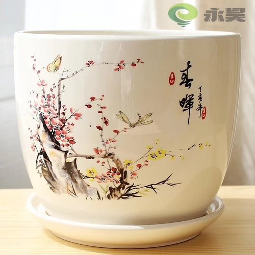 Керамический очень большой цветочный горшок для домашнего использования, орхидея