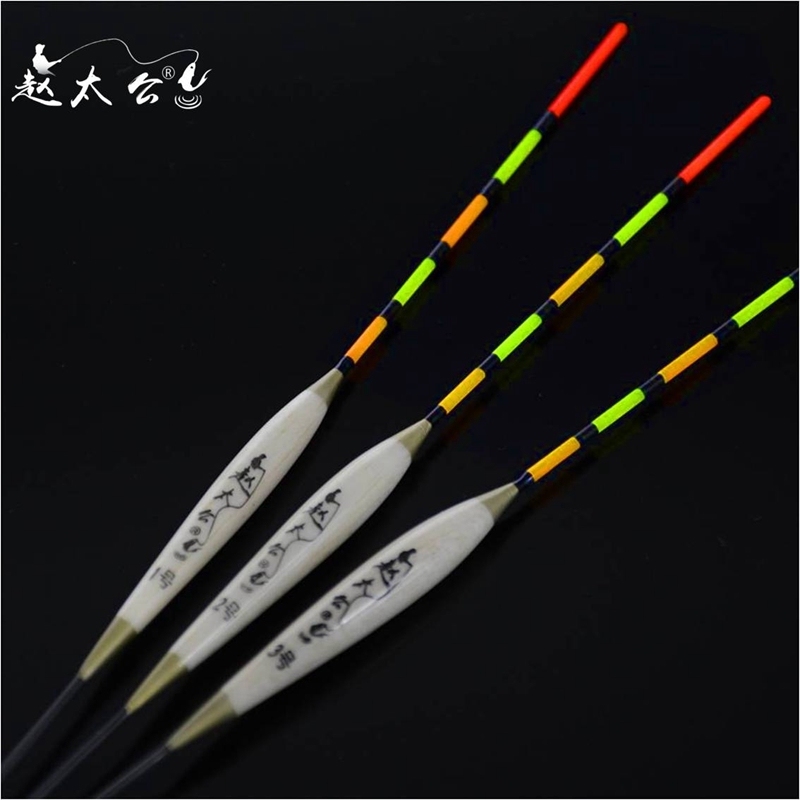3 Zhao Taigong shallow water fur hole floating and bold eye-catching tail myopia thick tail fishing float crucian carp floating mark