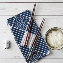 Wooden Chopsticks Cherry Blossom Japanese Chopsticks Fine Head Home Couple High-grade Pointed Head Home Pack 2 Pairs Solid Wood Restaurant