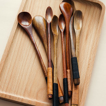 Japanese vintage coffee spoon wooden spoon long handle coffee spoon wooden Japanese coffee spoon stir stick stir spoon