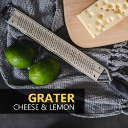 Cheese Grater, Lemon Zest Grater, Cheese Slicer, Cheese Shredder, Cheese Grating Tool, Chocolate Shavings Tool