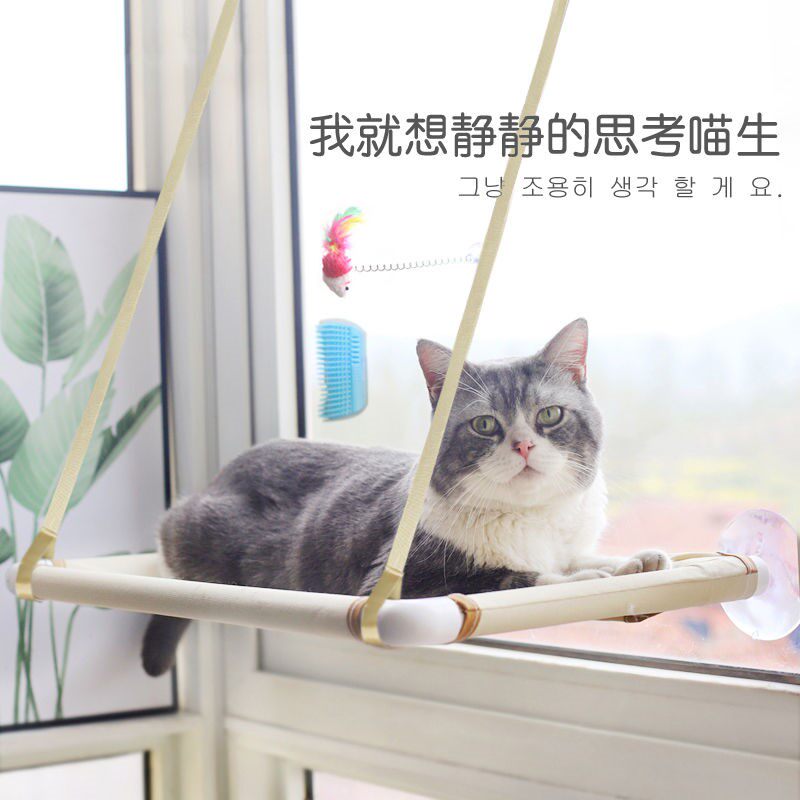 Cat hammock suspended cat cohorts Basket Cat Litter with sun Divine Instrumental Pet CUPULA TYPE GLASS WINDOW FAMILY HAMMOCK