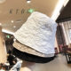 European and American style thin spring and summer lace fisherman's hat for women, cute temperament, Japanese style face-showing small sunshade bucket fisherman's hat