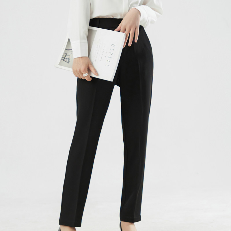 Suit pants women's spring and autumn new style nine-point pants loose small feet casual pants large size harem pants professional cigarette pants