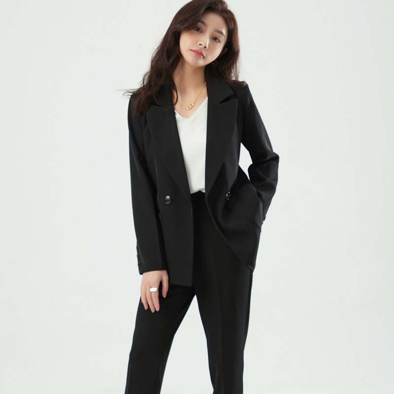 Professional suit women's suit small Korean fashion temperament college student interview formal suit workplace work clothes