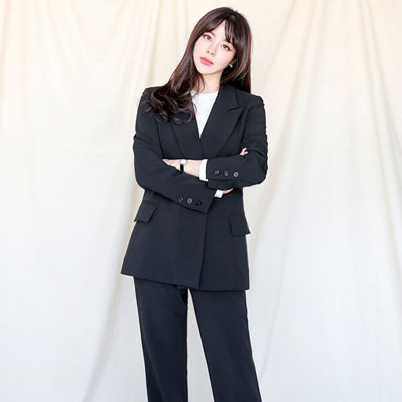 Spring and autumn women's small suit jacket Korean version loose 2022 new casual suit net red suit British style trousers