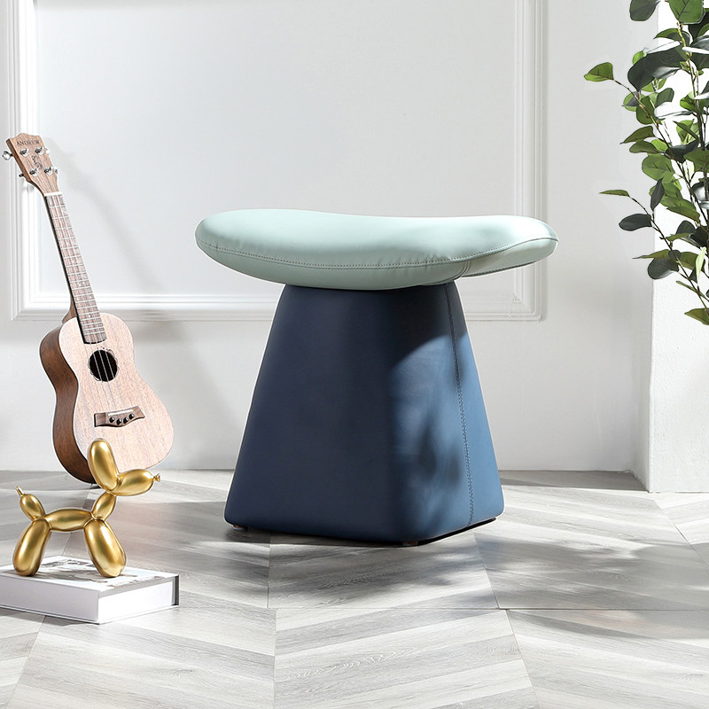Creative pouf designer color matching makeup chair fashion makeup stool living room sofa stool net celebrity low stool Italian minimalist