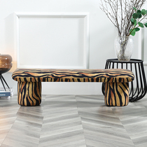 Designer Doorway for shoes Bench Art Strip Bench Casual Area Sofa Stool Folk cloakroom Stool Net Red