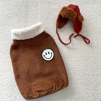 Коричневое хлопковое пальто (исключая шляпы)