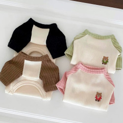 Pet Base Layer Shirt, New Autumn Style Dog Clothes for Teddy, Bichon, Pomeranian, Yorkshire, Poodle, Small Dogs in Autumn