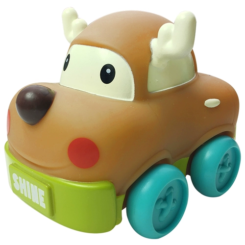 Инфантино американское детское такси скользящее мультфильм мягкий клей автомобиль милый автомобиль выбор 2 единицы