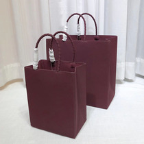 Пакет упаковки 2023 новый крафт Pulp Pulp Bag Shopping Bag handbag Advanced текстура thickened mulac