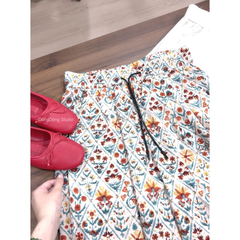 Hot Sale…/Monet's Garden/Loose, Slimming, Versatile Casual Pants for Women [Pant Length 95-97] 725